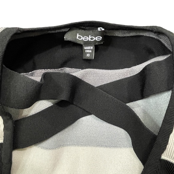 Bebe Striped Bodycon Dress - Picture 6 of 6